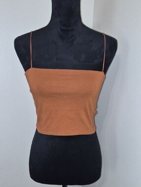 Aeropostale Rust Spaghetti Strap Crop Camisole
